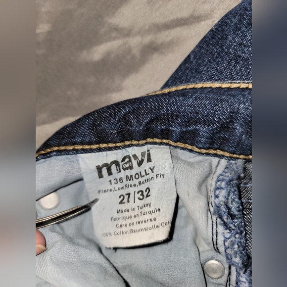 Mavi Button Fly Jeans 136 Molly Bootcut Womens Size 27/32 - Picture 7 of 8